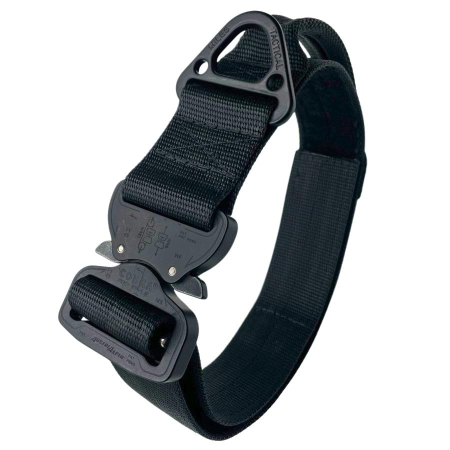Amazon.com : Miles Tactical Cobra Buckle Dog Collar Heavy Duty for